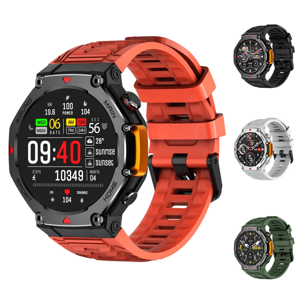 Relogio inteligente M-Rex4 RESPONDE WHATSAPP Prova D'Água 3 ATM ChatGPT GPS Modo Esporte Smartwatch