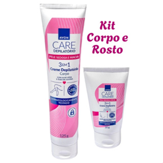 Kit Creme Depilatório - Creme Para Corpo + Creme Para Rosto Avon - Depilação Completa em Oferta na Shopee