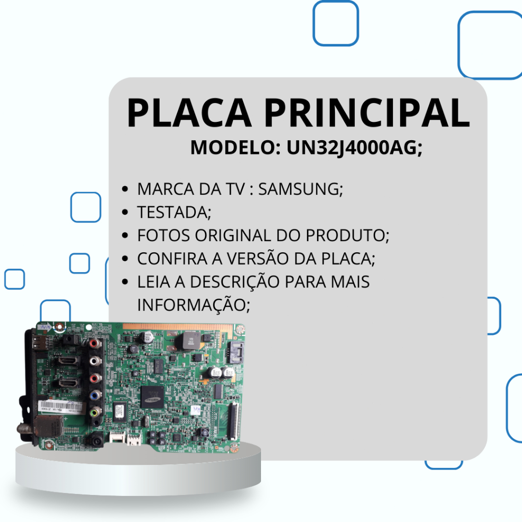 PLACA PRINCIPAL UN32J4000AG TV SAMSUNG