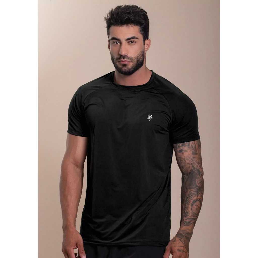 Camiseta Dry Fit Masculina Premium Com Poliester e Elastano Academia Treino Corrida