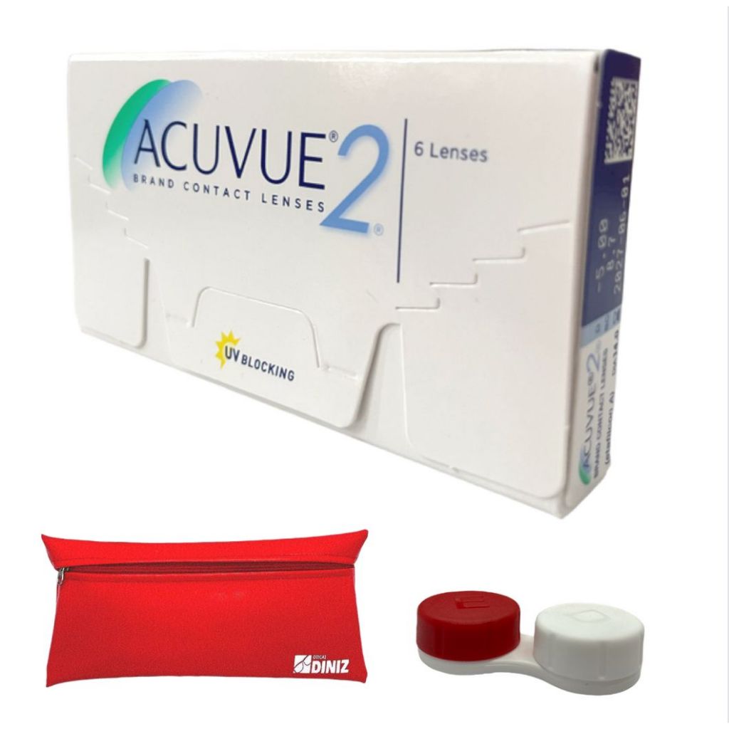 Lente de Contato Acuvue 2 com Grau descarte Mensal Jonhson