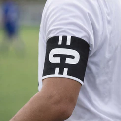 Faixa de Capitão Ajustavel Futebol Braçadeira Elastico Progne Sports Profissional Oficial