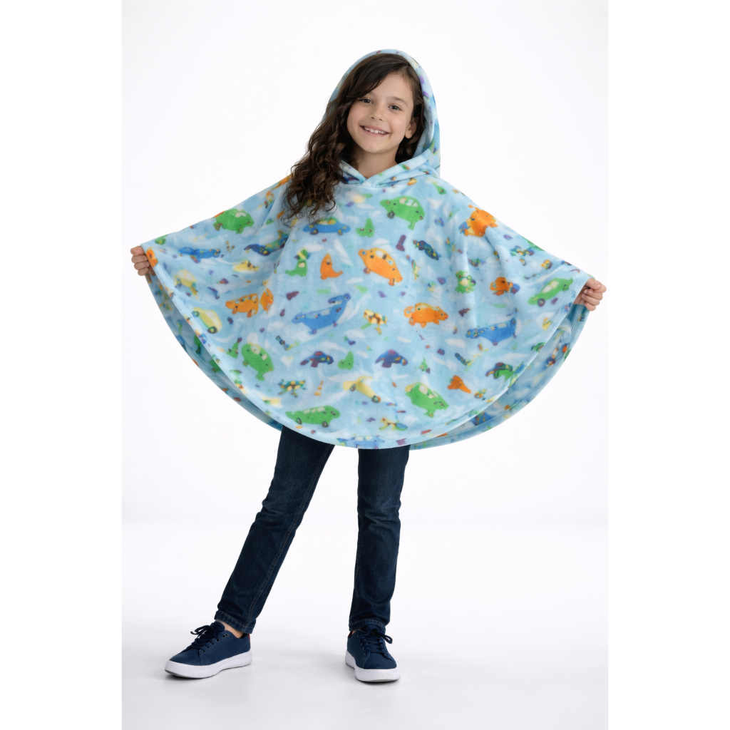 Poncho Infantil Menina 2 ao 10 Casaco de Inverno Confortável Promoção