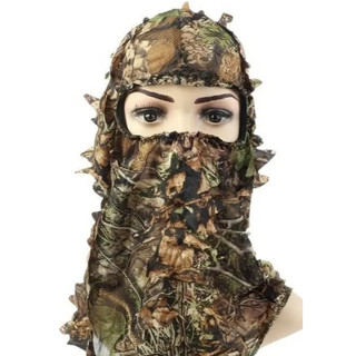 Balaclava Touca Capuz Camuflada Folha 3D Ghillie – Tamanho Único