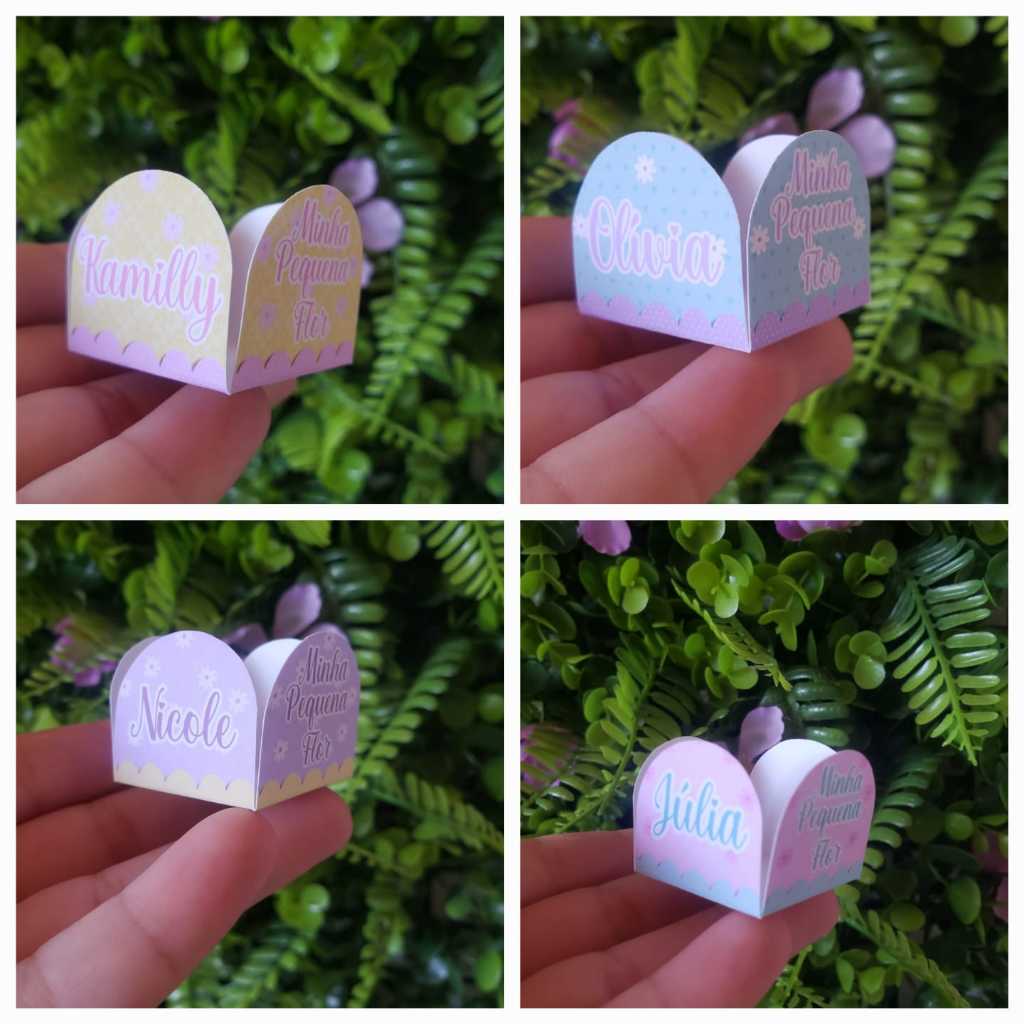 Forminha para Doce e Brigadeiro Margarida-  Floral - Forminhas Personalizadas Aniversário - Flor Menina