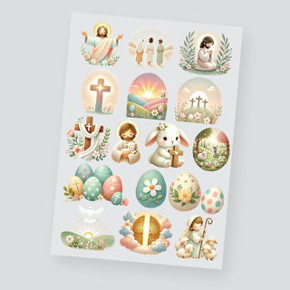 DTF UV Pascoa 7 A4–Adesivos para Produtos Rígidos em Oferta na Shopee