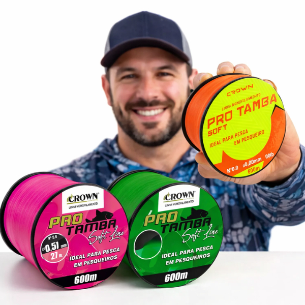Linha Pesca Pro Tamba Soft Mono 600m 033 037 040mm Pescaria Pesqueiro Pesque E Pague Baixa Memoria