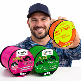 Linha Pesca Pro Tamba Soft Mono 600m 033 037 040mm Pescaria Pesqueiro Pesque E Pague Baixa Memoria