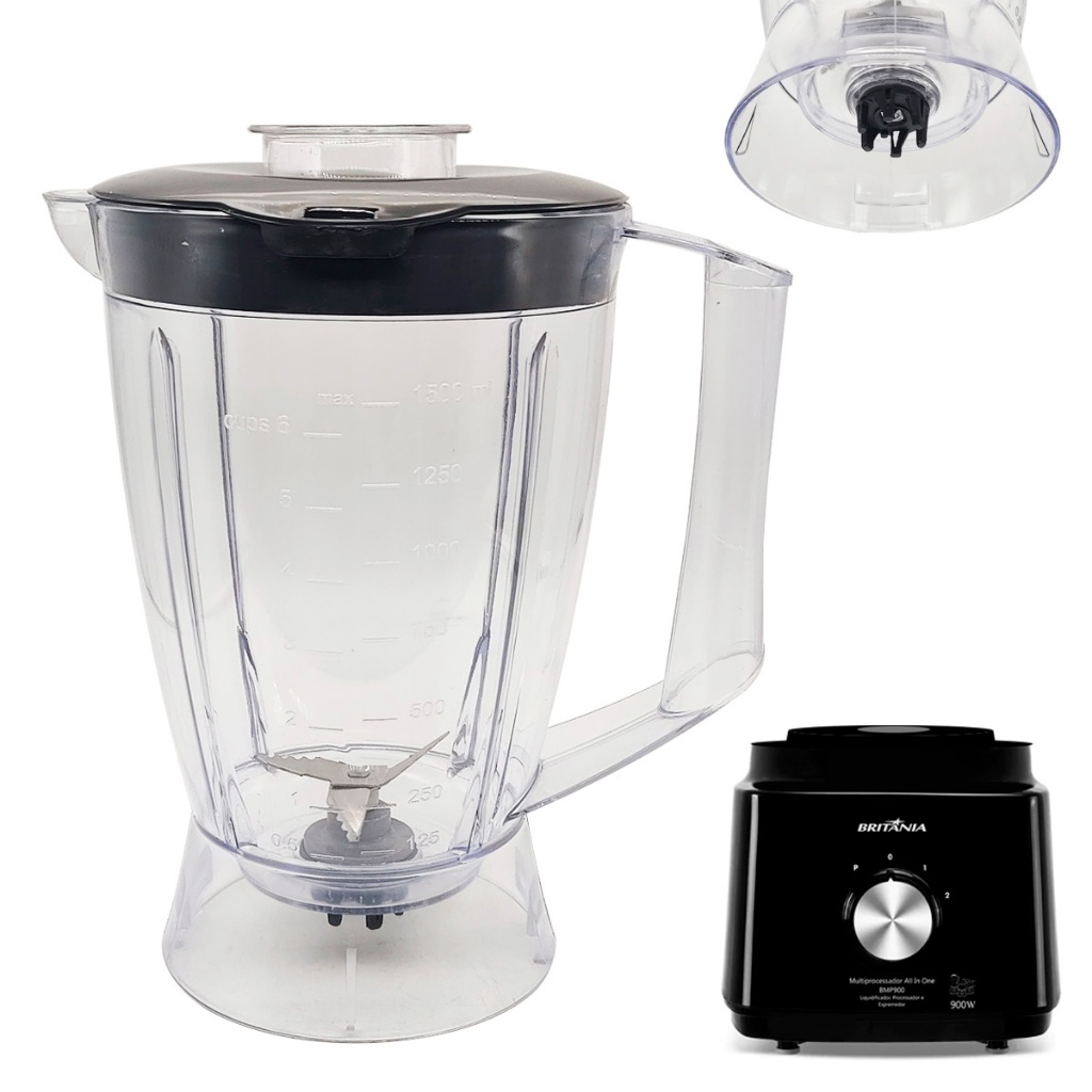 Copo Para Liquidificador Multiprocessador Britânia All In One BMP900P 1796 (B2K-01)