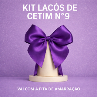 Kit Laços de Cetim Nº9 com Fita de Amarração para Lembrancinhas Luxo Festa e Casamento em Oferta na Shopee