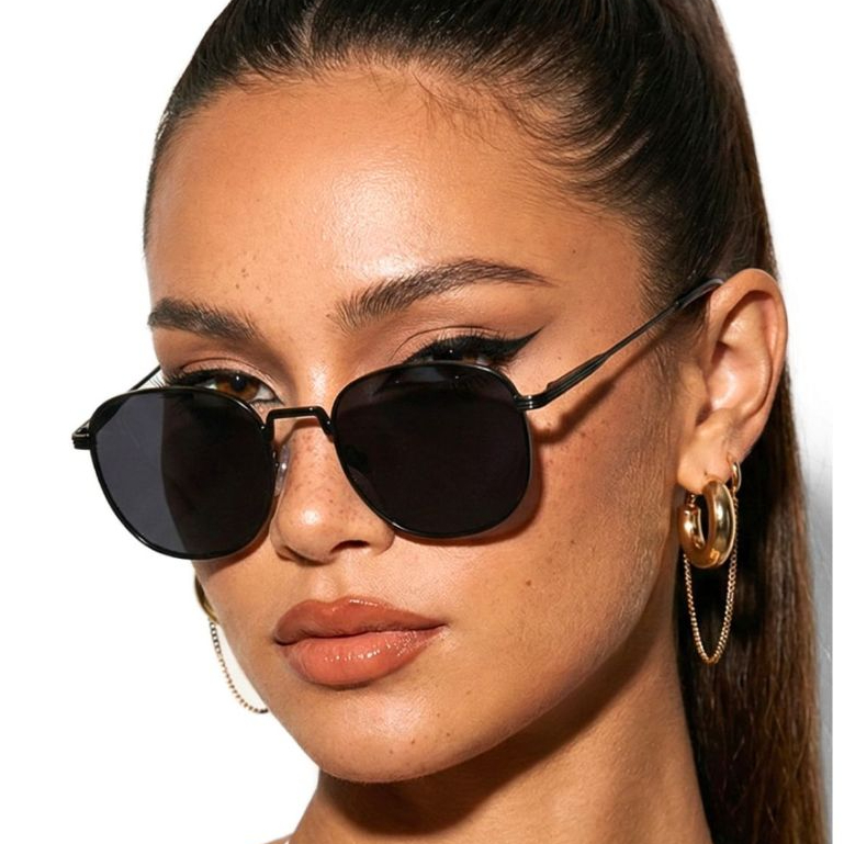 Oculos de Sol Cancún Redondo Classico Premium Tendencia uv400 Feminino Masculino