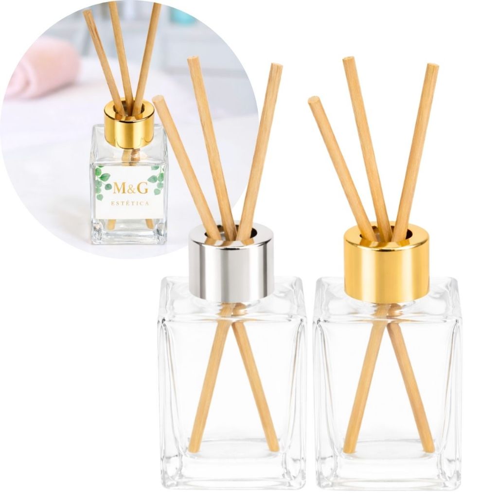 Kit 16 Vidros 30ml Com Tampa Luxo Para Difusor Aromatizador de Ambiente C/ Varetas em Oferta na Shopee