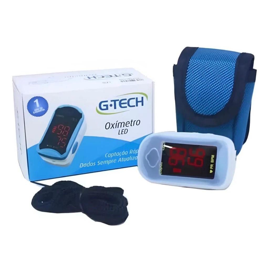 Oxímetro Digital LED Getch – Medidor de Saturação e Batimentos Cardíacos Portátil Resultado Rápido e Preciso