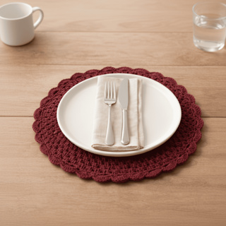 Sousplat de Crochê Artesanal – Mesa Posta / Jogo Americano – Kit 2, 4 e 6 em Oferta na Shopee