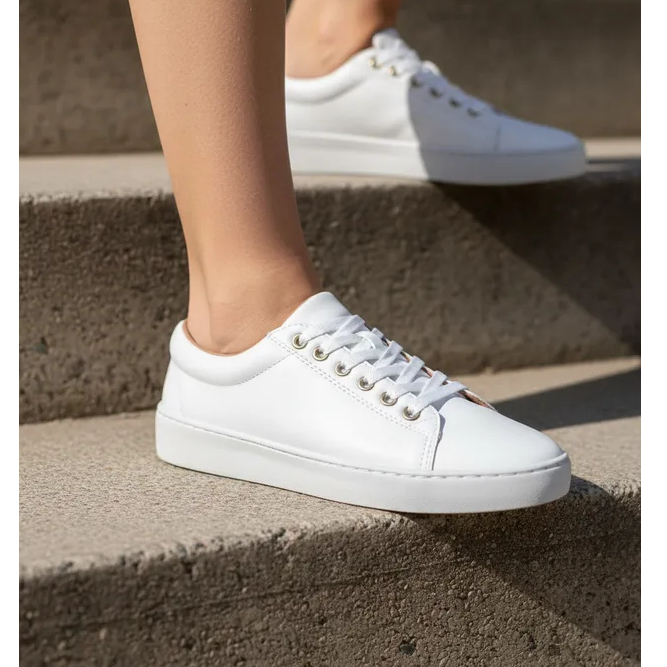Tênis sapatênis feminino casul basico branco Moda Blogueira Envio Já