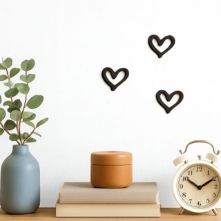 Kit Apliques Coração Decorativo de parede Cabeceira Decoração Sala Artesanato para decorações em Oferta na Shopee