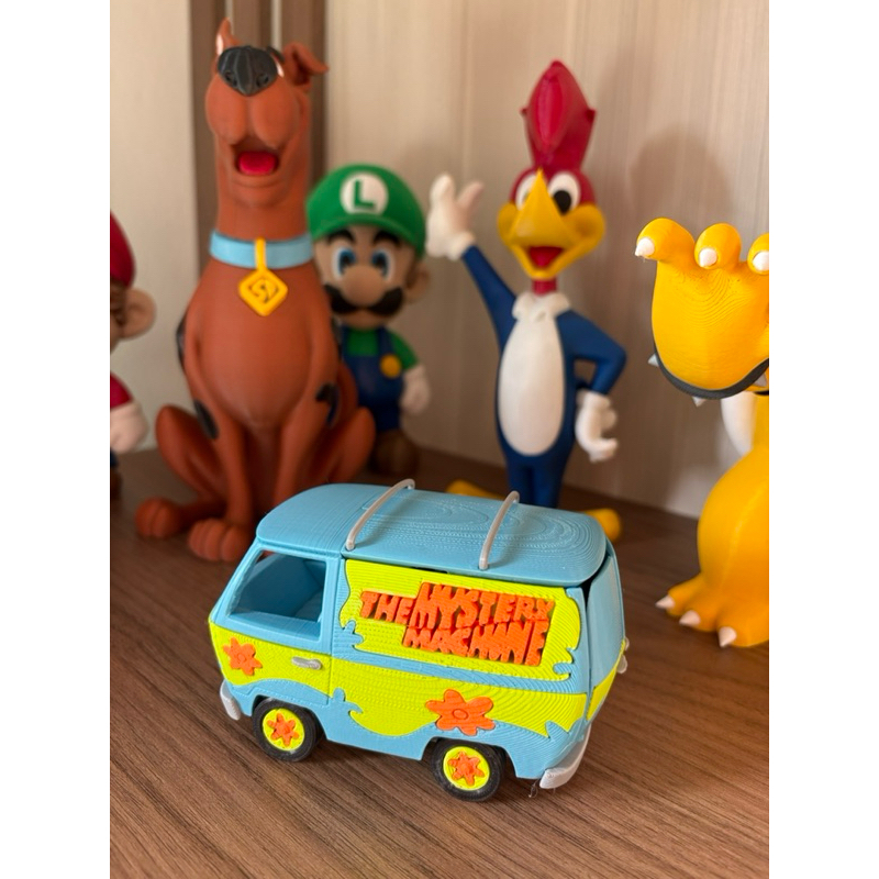 Máquina de mistério | Decoração inspirada Scooby-Doo | Enfeite Geek Scooby Doo 3D | Item Decorativo Impresso em 3D
