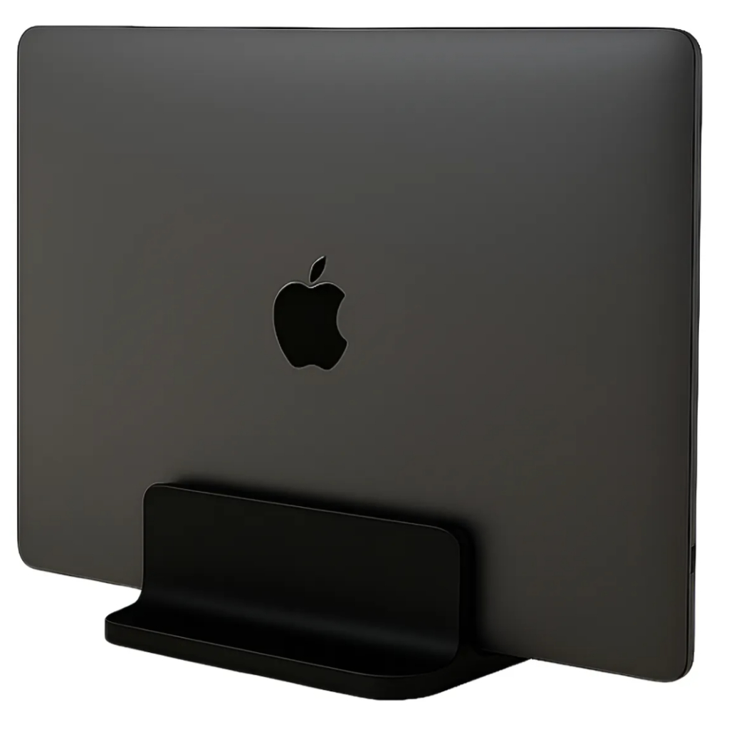 Suporte Compatível Com Notebook Fechado 20mm Vertical Mesa Preto
