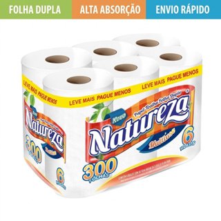 Papel Toalha Folha Dupla Natureza Alta Absorção Cozinha em Oferta na Shopee