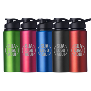 Squeeze Alumínio 600ml Personalizada Com Seu Nome/ Logo Academia Escola em Oferta na Shopee