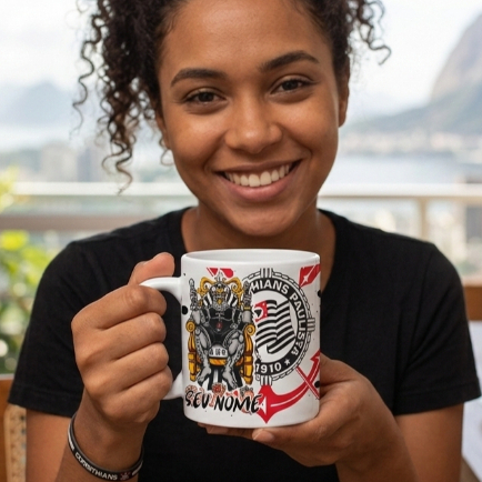 caneca personalizada timao gavioa da fiel time de futebol paulista gaviao estilo torcedor presente criativo