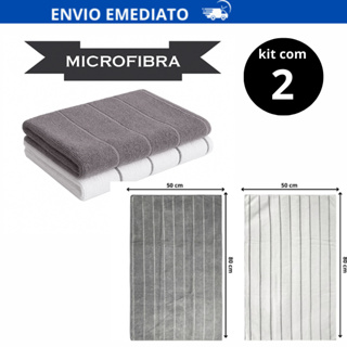 Kit 2 Super Panos De Chão Grandes Em Microfibra Panão 80x50 em Oferta na Shopee