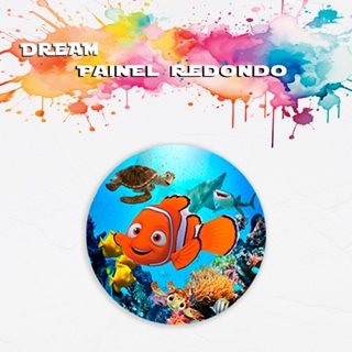 Painel Redondo Tematico Procurando nemo Peixe Palhaça Dory Decoração Festa Menino Aniversaario Menina Cenario Fotografic em Oferta na Shopee