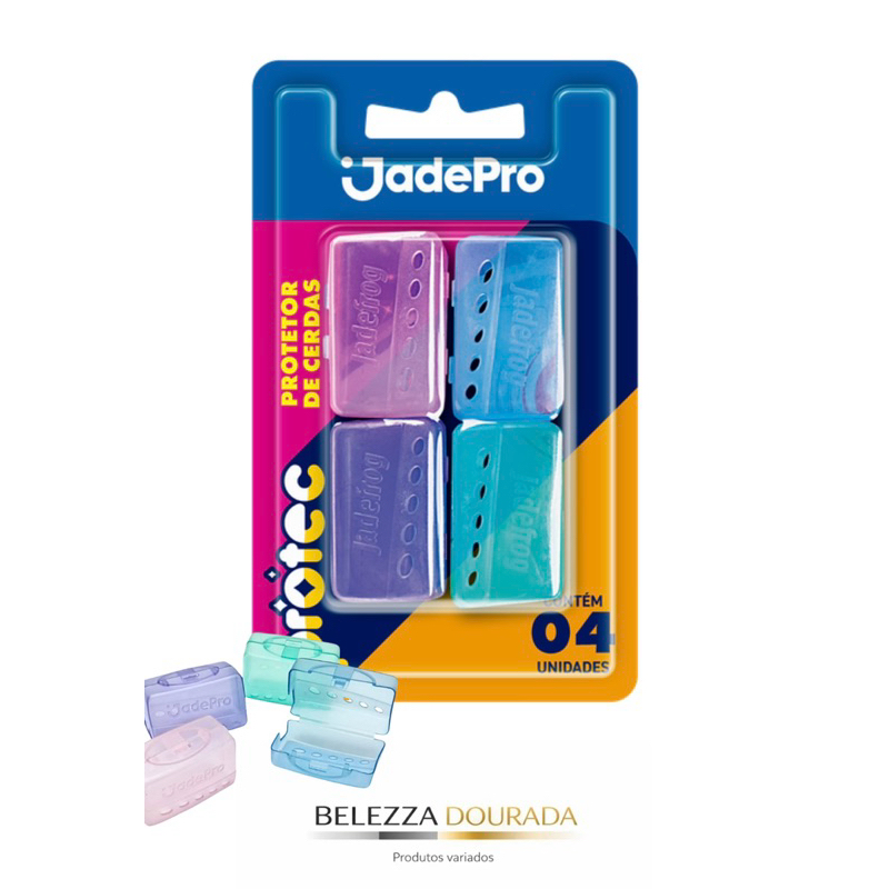 Protetor de Cerdas para Escova de Dente PROTEC Jade Pro- Proteção e Ventilação – 4 Unidades | Capa Protetora Higiênica