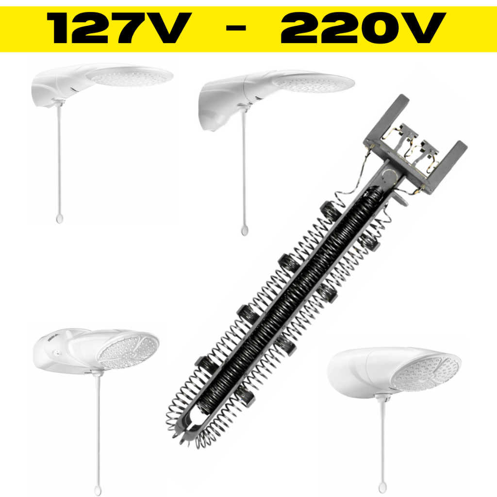 Resistência Advanced Ducha Top Jet Turbo Eletrônica Lorenzetti 127v 5500w 220v 7500w