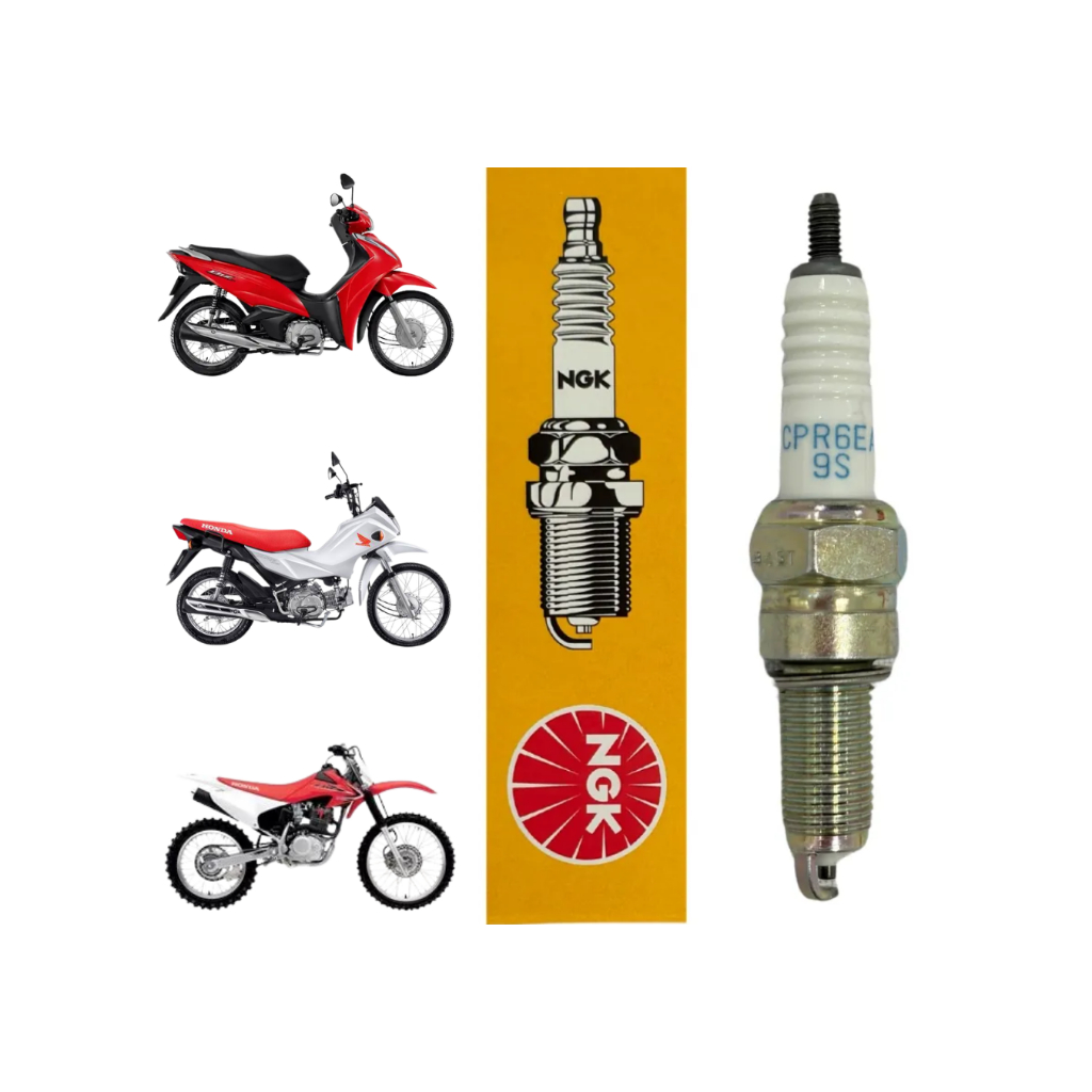 Vela de Ignição CPR6EA9S Honda Biz 110i Pop 110i 2016 até 2024 Original NGK em Oferta na Shopee