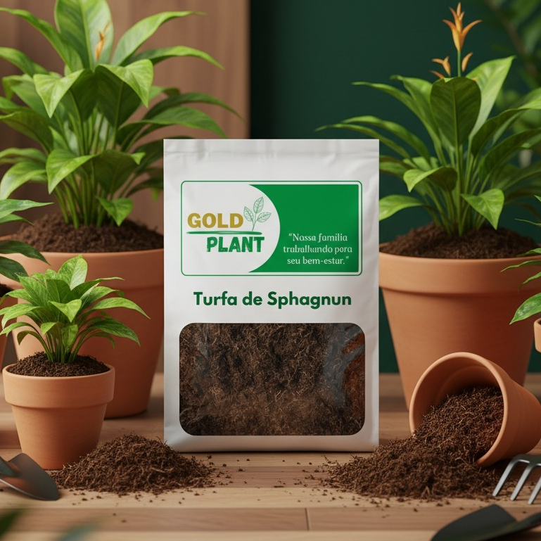Turfa de Sphagnum substrato especial adubo orgânico plantas 50 , 100 ou 225 litros MogiFertil