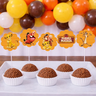 Topper de docinhos ou cupcake REI LEÃO /tags REI LEÃO em Oferta na Shopee