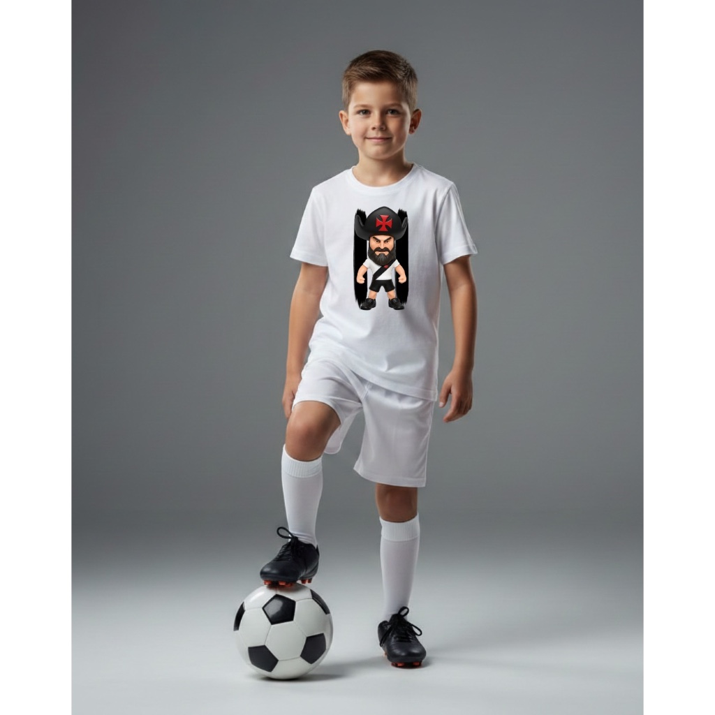 Camiseta Infantil T-shirt Estampa Mascote Vasco Lançamento