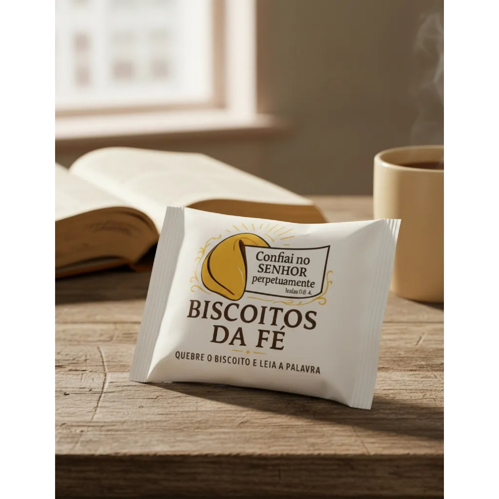 Biscoito da Fé Jesus Cristo Versículos Bíblicos Lembrancinhas para Cultos Eventos Igrejas Brindes em Oferta na Shopee