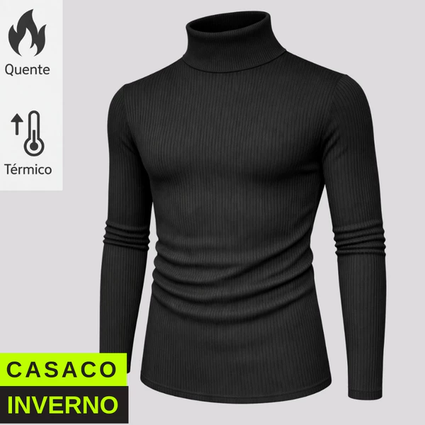 Blusa de Frio Masculina Manga Longa Camisa Inverno Canelada Confortável