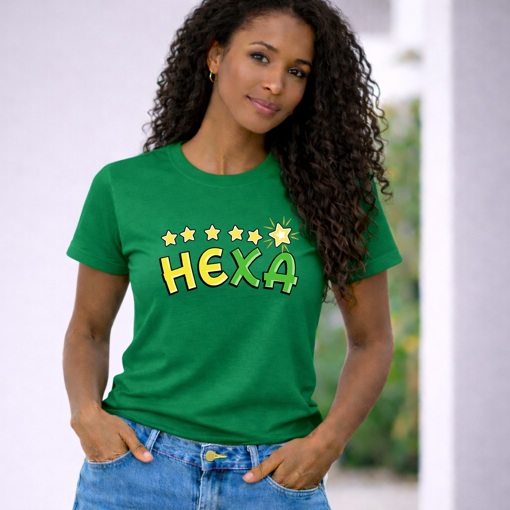 Camiseta Brasil Estilosa 100% Algodão Conforto e Atitude Copa do Brasil Futebol Hexa