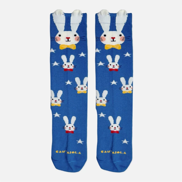 Meia Infantil Coelho 3D com Pompom – Meia Divertida para Crianças em Oferta na Shopee