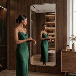 Espelho Lopazzi 170x70cm Prata Closet Sala Hall Quarto Provador Loja Pinterest Blogueira