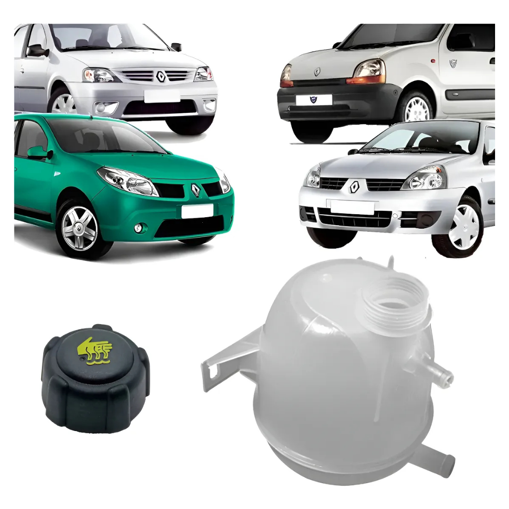 Reservatório Água Radiador Clio Sandero Logan Kangoo Duster Com Tampa em Oferta na Shopee