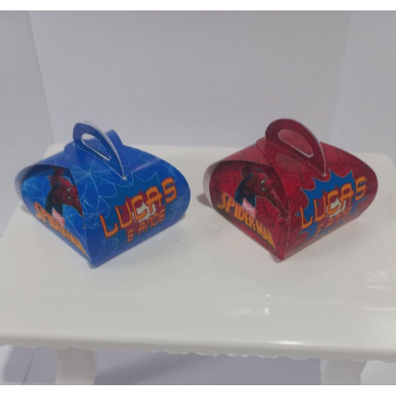 Porta Bombom Personalizado Homem Aranha-Lembrancinhas para Festa.