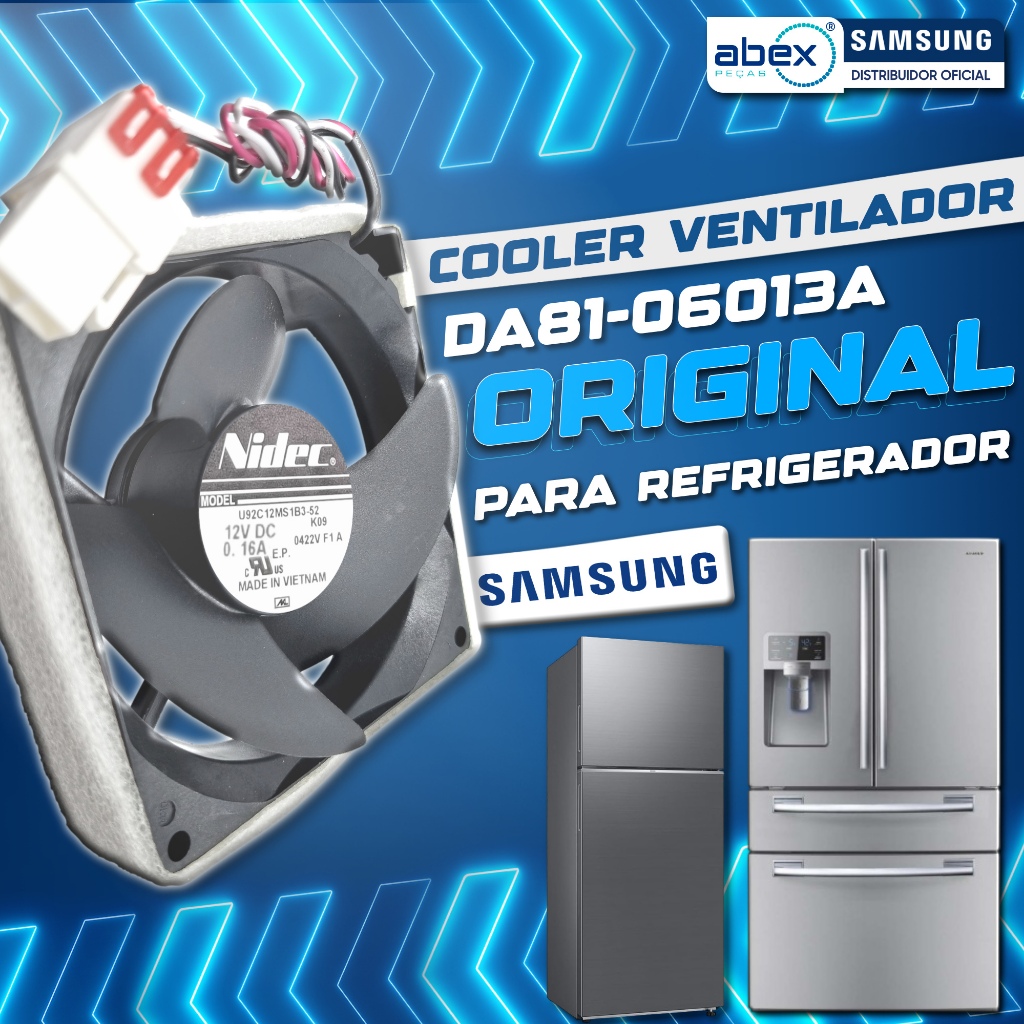 Motor Ventilador Para Refrigerador Samsung RT35 RT38 RF263 RF23 RF28 DA81-06013A 110v 220v Original