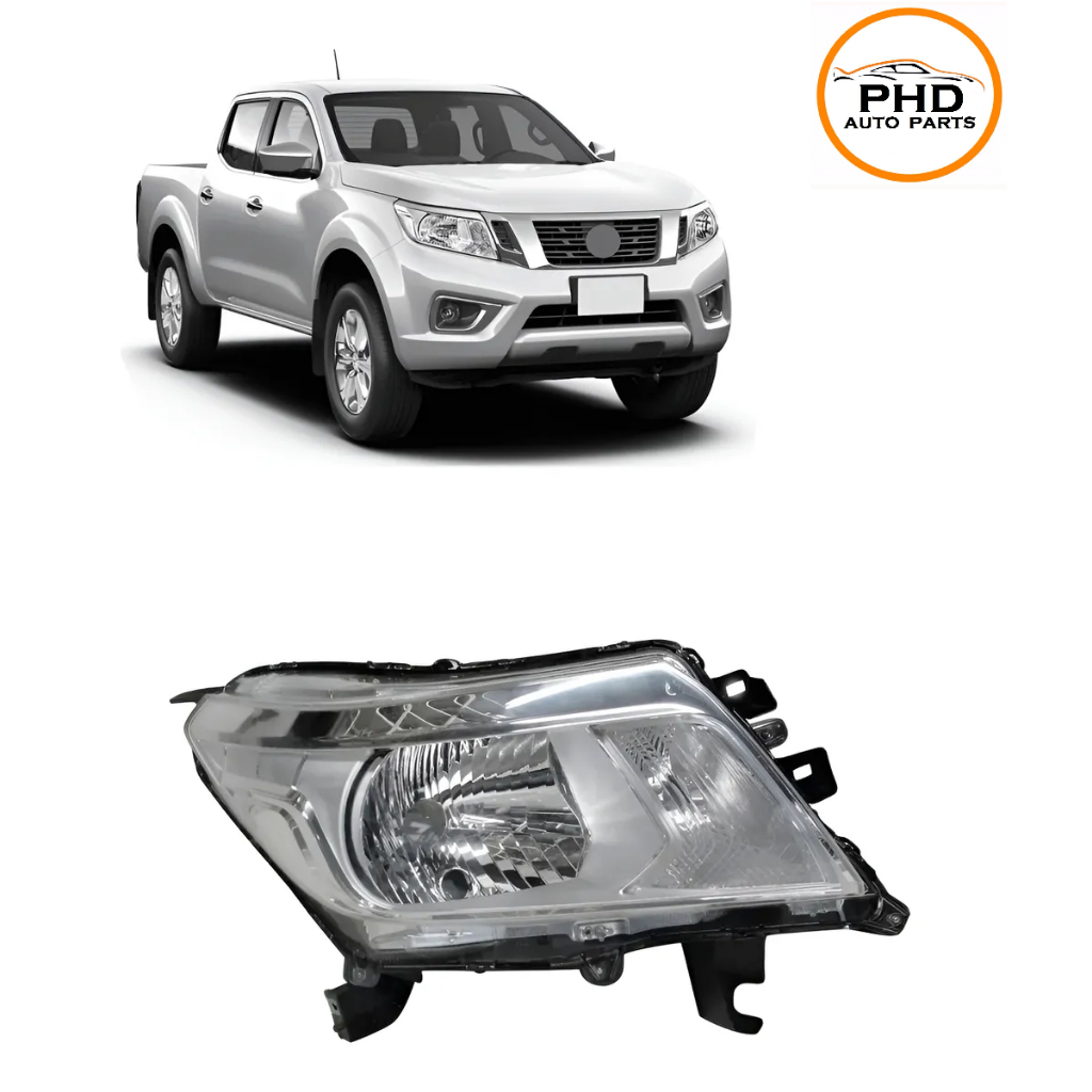 Farol Cromado Nissan Frontier 2017 a 2021 Sem Led Direito