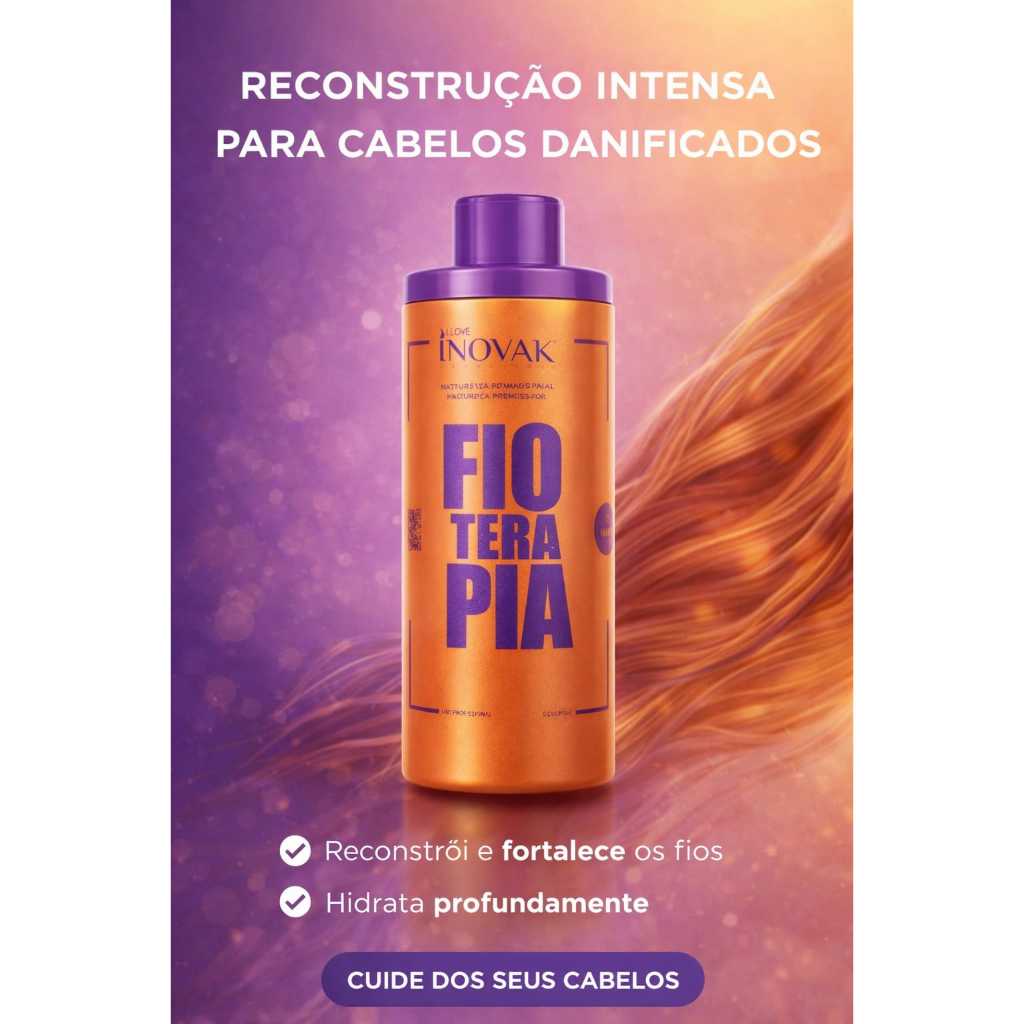 Progressiva Sem Formol Orgânica Fio Ter. 1L - Inovak Cosméticos [ALISA COMO NUNCA]