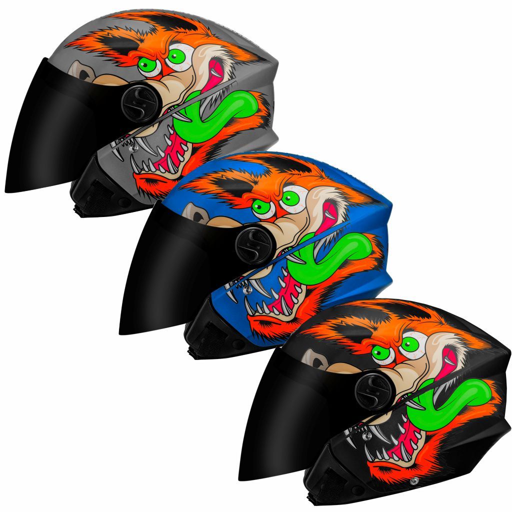 Capacete New Liberty 3 Coyote Brilhante Moto Aberto Pro Tork Feminino Masculino Tam. 56 58 60