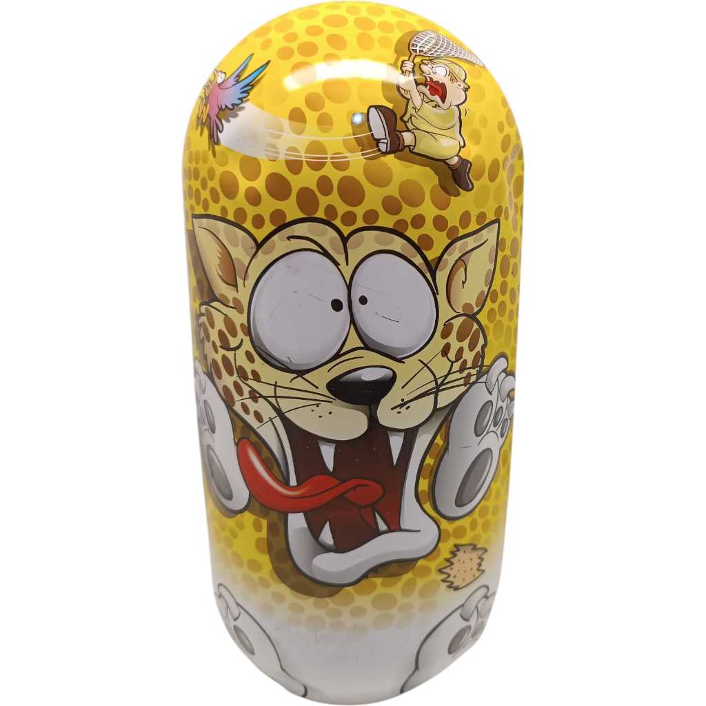 Estojo Mighty Beanz Cheetah + 42 Mighty Lata Case Raro (Usado)