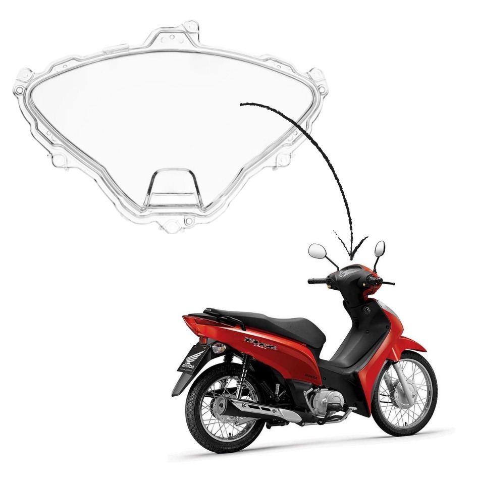 Carcaça Superior (Lente) Biz 100 Ano 2012 a 2015 / Biz 110 Ano 2016 e 2017 / Biz 125 Ano 2011 a 2017