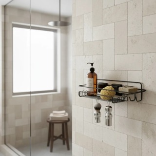 Suporte Para Shampoo Prateleira Banheiro De Sucção S/ Furos Porta Shampoo em Oferta na Shopee