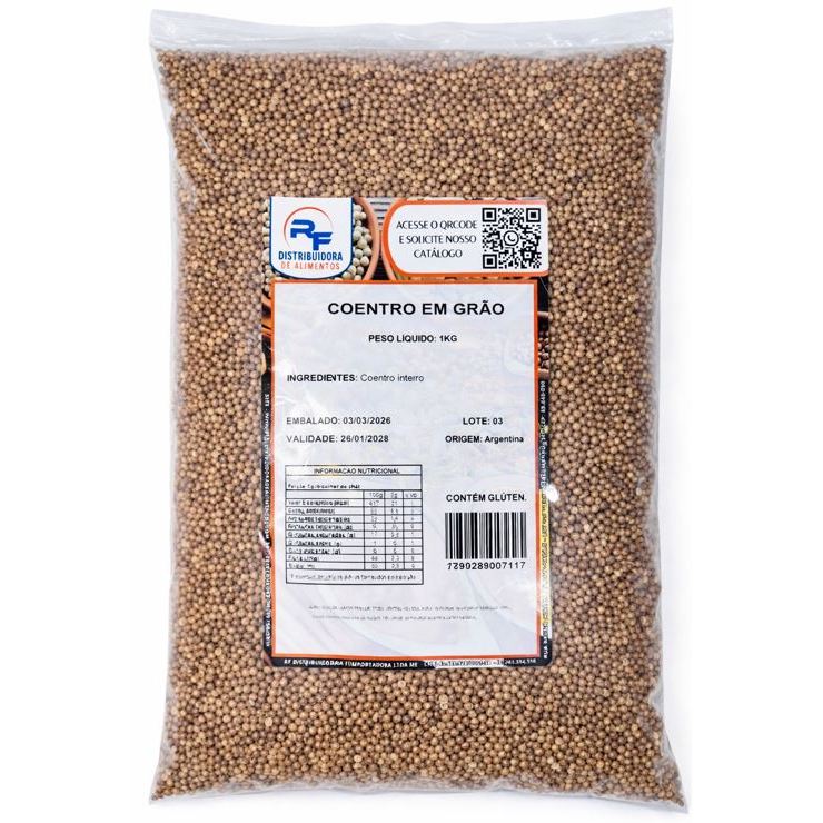 Coentro em Grão - pct 1kg em Oferta na Shopee
