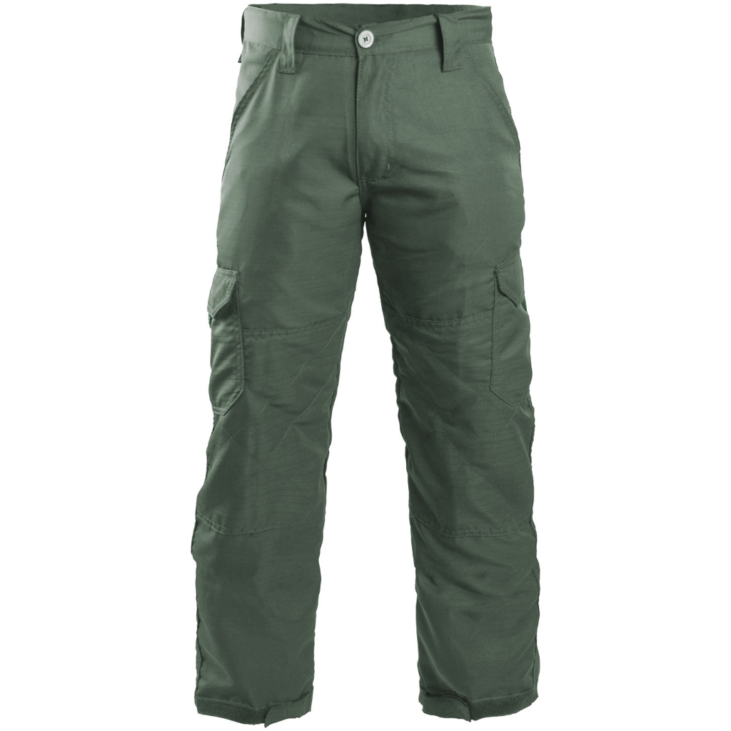 Calça Cargo Masculina 6 Bolsos Poly Ripstop Tecido Leve Secagem Rápida Verde Militar Use Tático