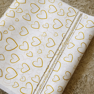 Kit Folhas Papel De Seda Premium 30x70cm Coração Dourado em Oferta na Shopee